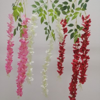 Wholesale  110 cm Plastic  Artificial  Beancurd Flower  For Wedding Decoration