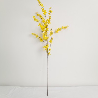 Artificial yellow flower branches for home decoration