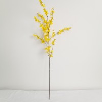 Artificial yellow flower branches for home decoration