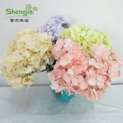 Cheap 45 cm high artificial hydrangea flower for decoration