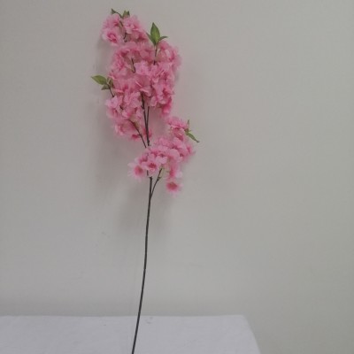 Wholesale  100 cm Plastic Pink Artificial  Cherry Blossom Flower  For Wedding Decoration